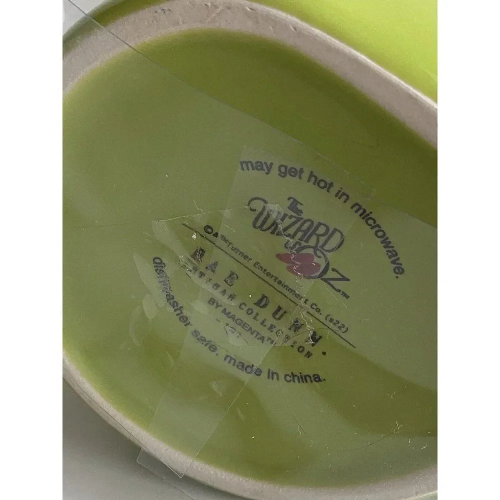 Rae Dunn Wizard of Oz Coffee Mug Green Wicked Witch Hat Topper Get You My Pretty